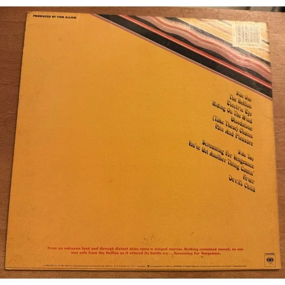 JUDAS‎ PRIEST SCREAMING FOR VENGEANCE 1982 LP VINYL ALBUM